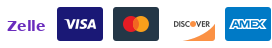 Accepted Payments: Zelle, Visa, Mastercard, Discover, Amex